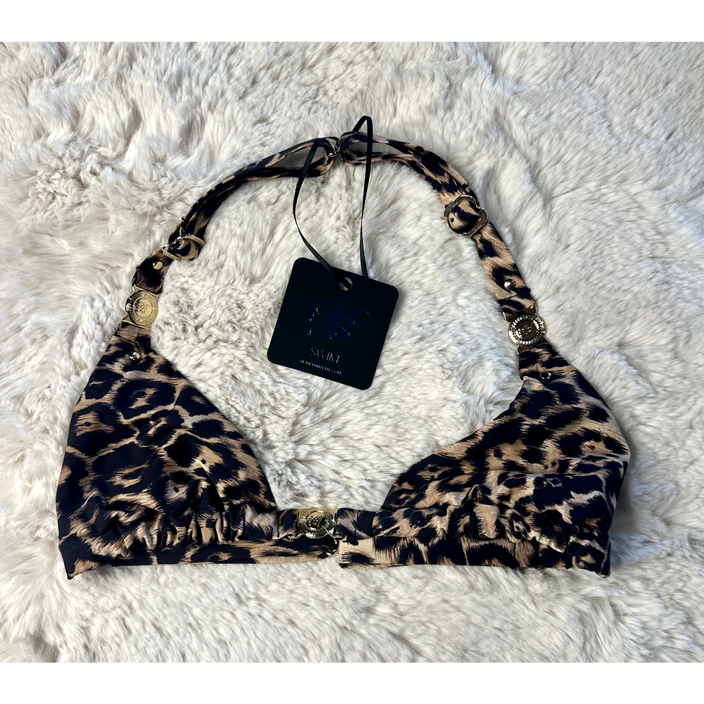 Honey Birdette DAKOTA💧🖤 2 Piece Swim Leopard Jaguar Bikini S Top & XS Bottom - Picture 3 of 8
